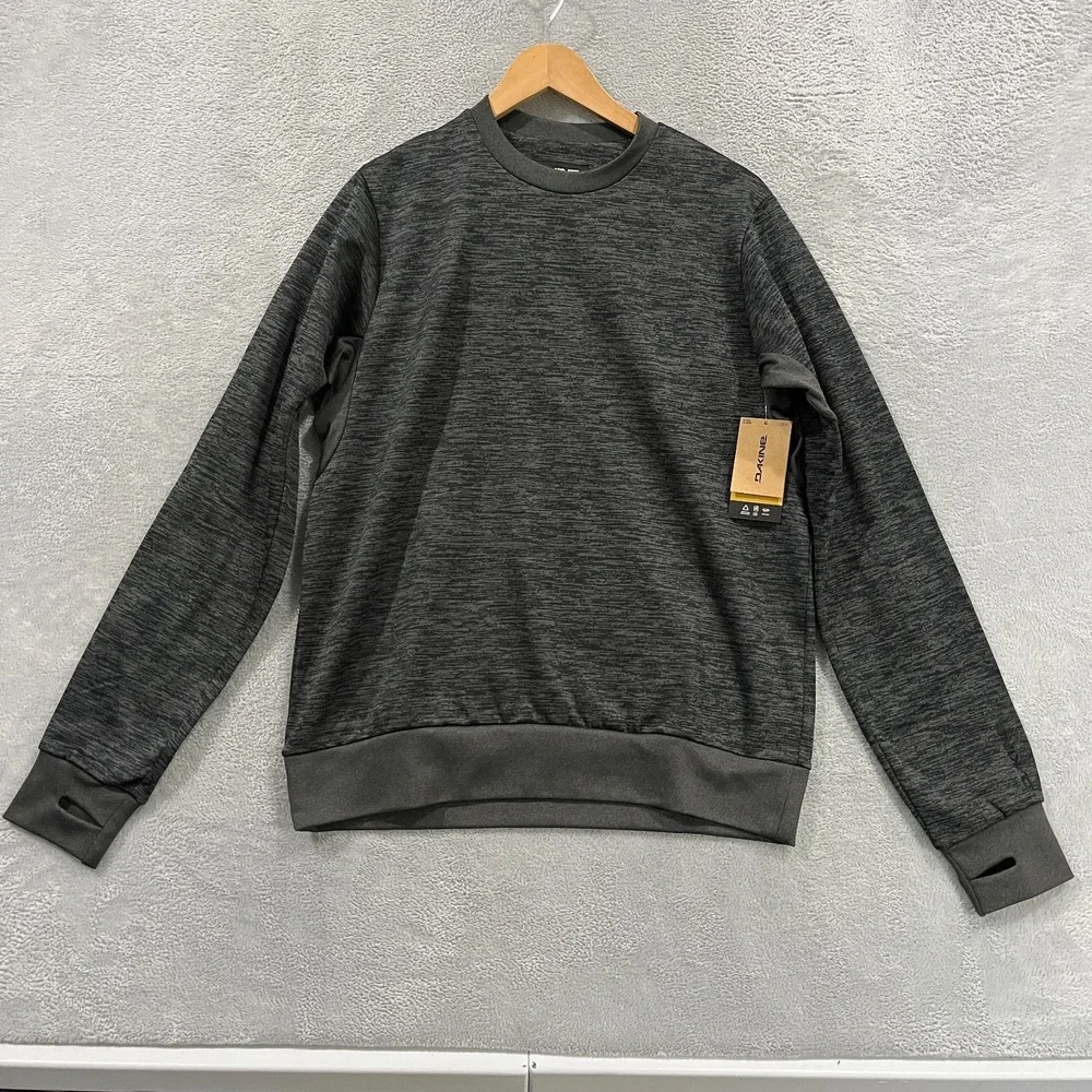 Dakine Liberator LW Sweatshirt Mens S Black Heather Lightweight Thumbhole Sleeve